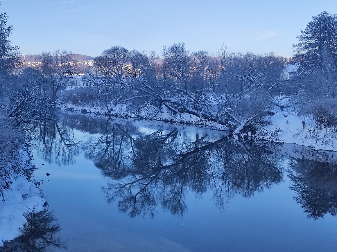 Fluss Sieg am Rabenhof